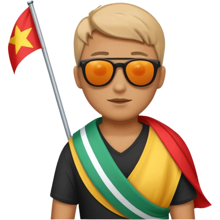 Flag loin and sun emoji