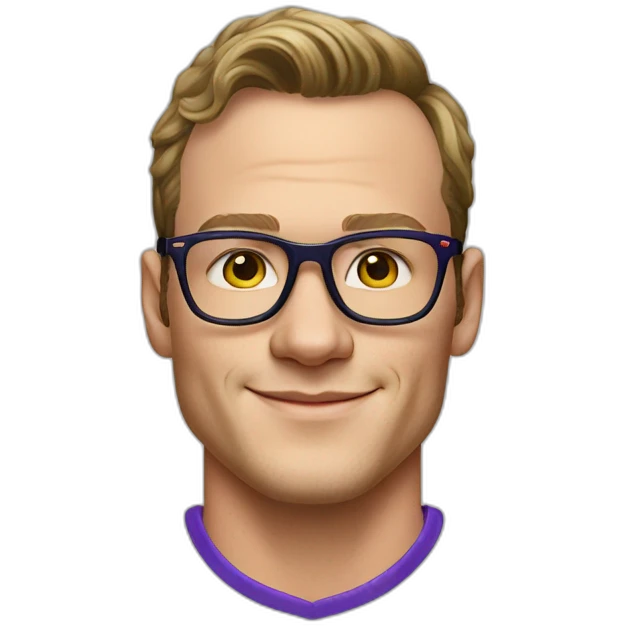 Jonathan Toews wearing glasses and rainbow clothes emoji