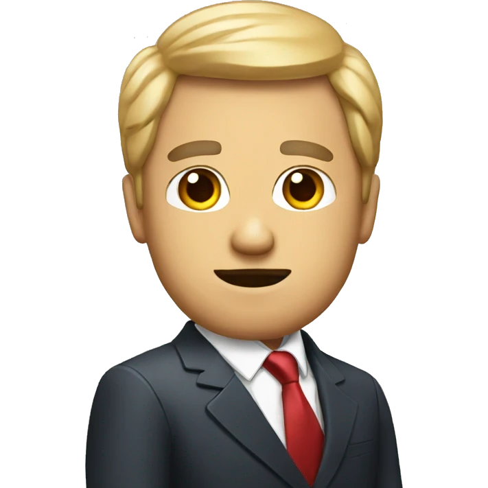 politician man with questions emoji