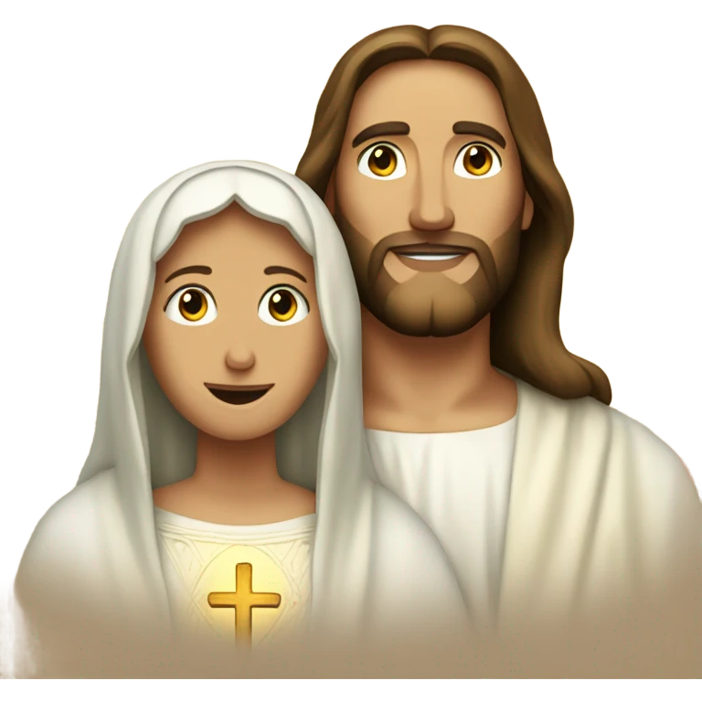 jesus christ et la vierge marie emoji