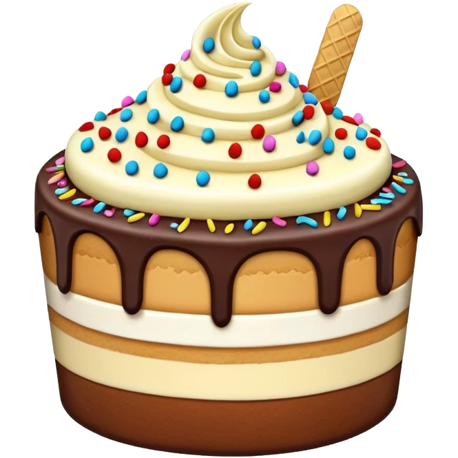 ice cream cake emoji