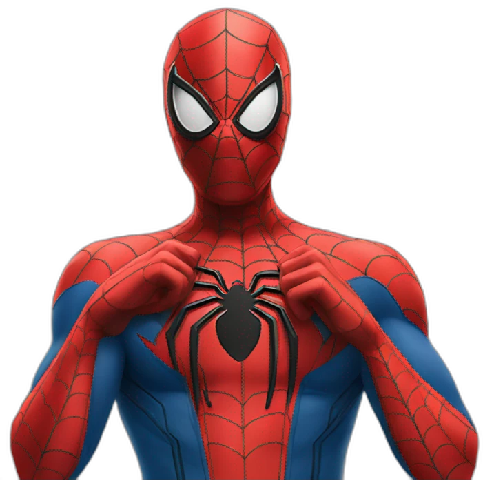 spiderman heart gesture emoji