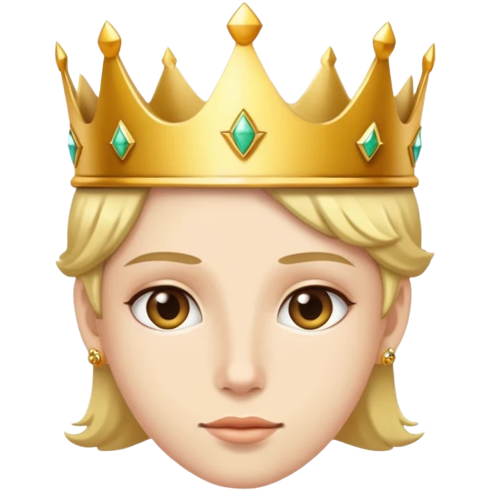 Wearing a crown emoji