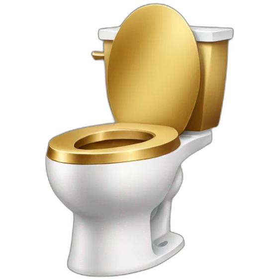 golden toilet emoji