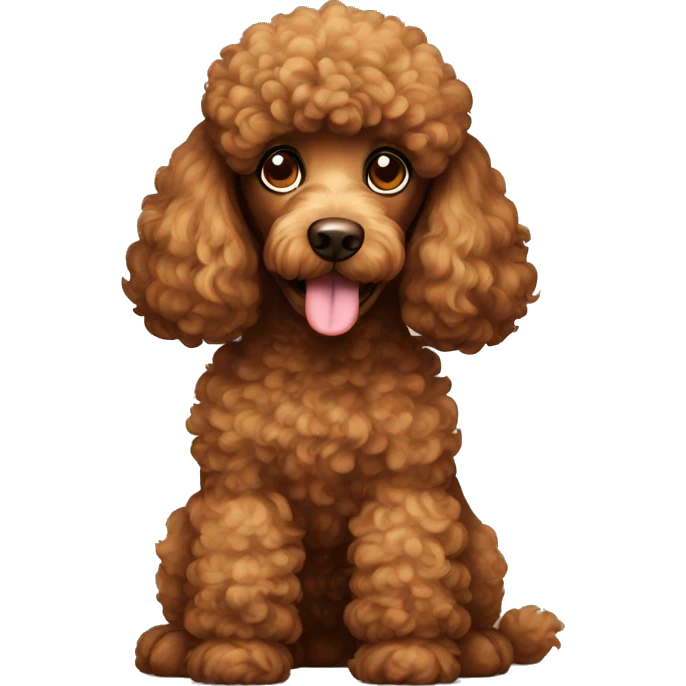 brown poodle emoji