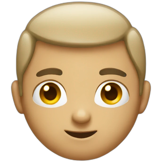 Huge head friend emoji
