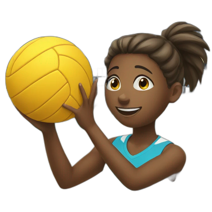 girl playing volleyball emoji