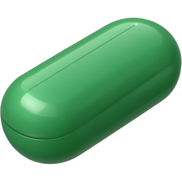 a green pill emoji