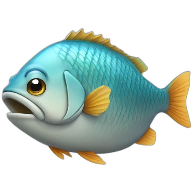 Fish in baggy emoji