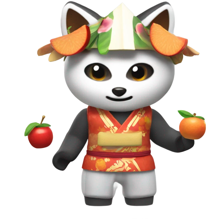 Kitsuné Roblox block ￼fruits emoji
