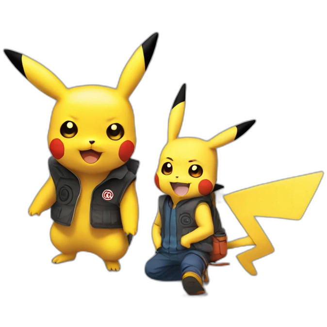 Pikachu with Naruto emoji