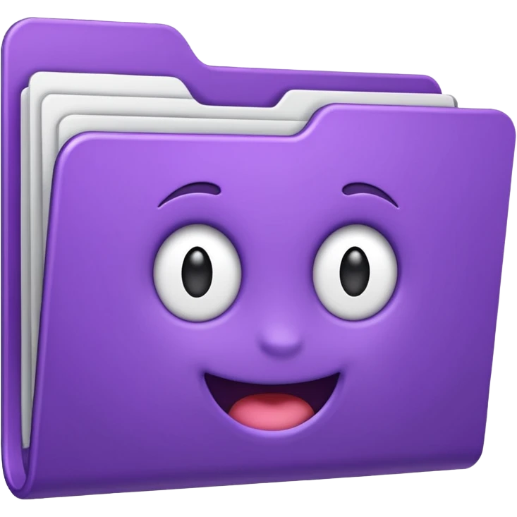 purple downloads folder emoji