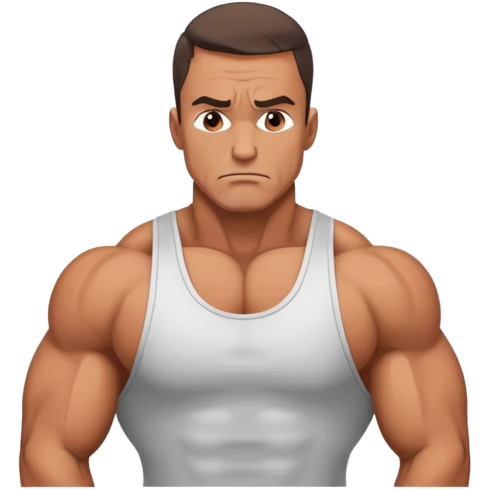 sad bodybuilder emoji