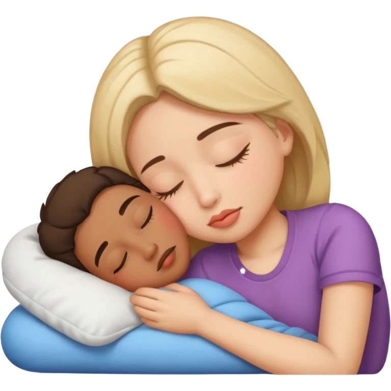 Kissy face sleeeping emoji