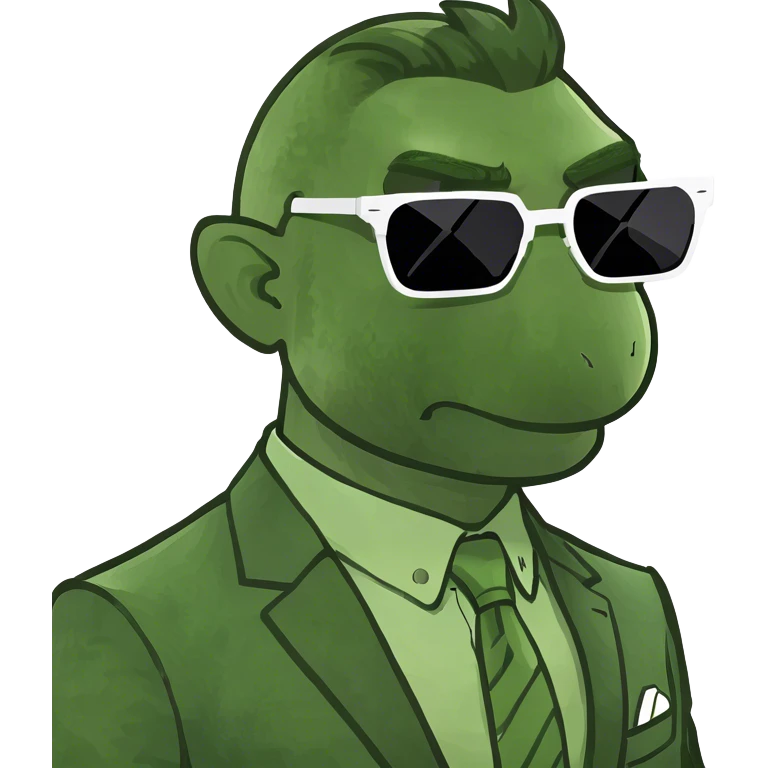 funky guy in suit emoji
