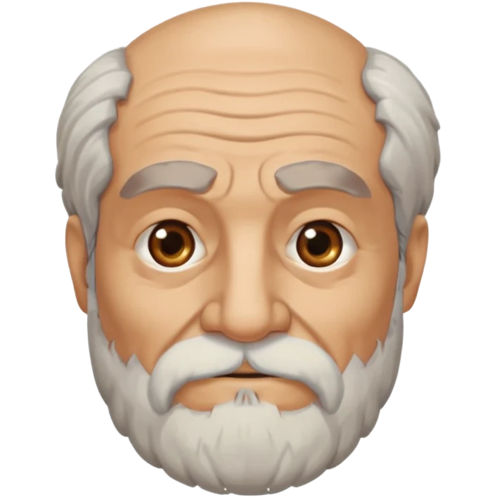 old man ancient greek with grey beard emoji