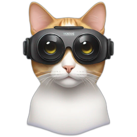cat wearing vr headset emoji