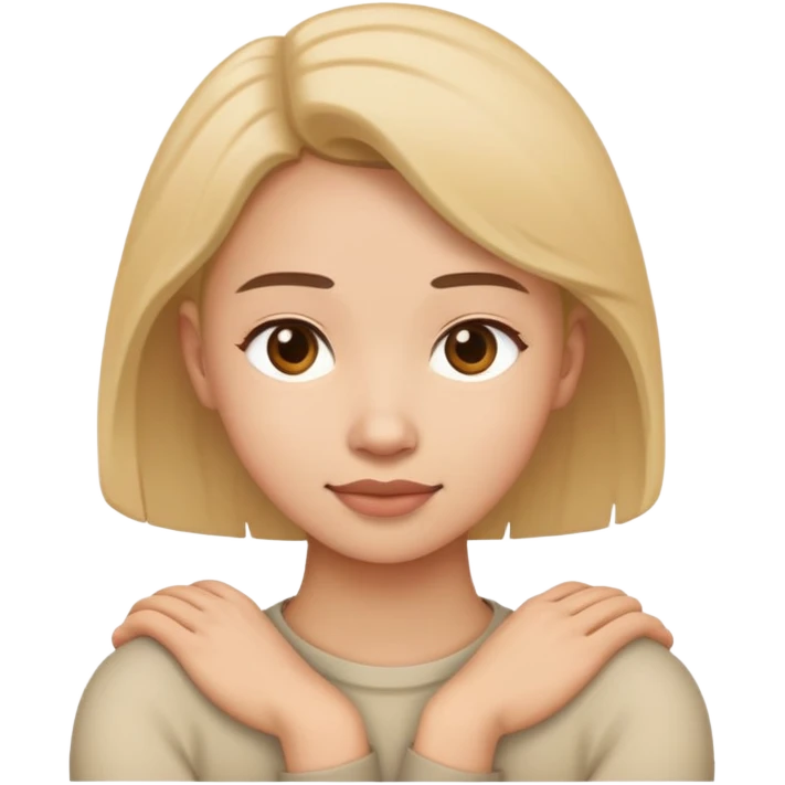 Person with arms around neck emoji