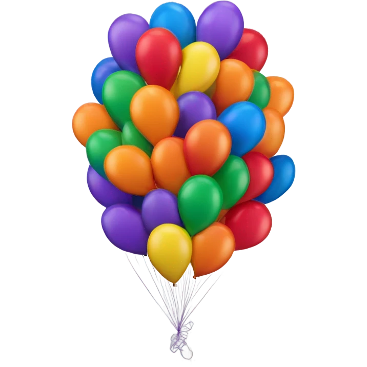 Balloons rainbow emoji