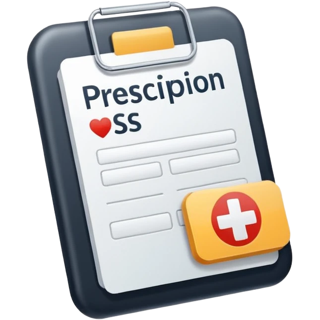 generate a flat image icon for Prescription & Report Reader emoji