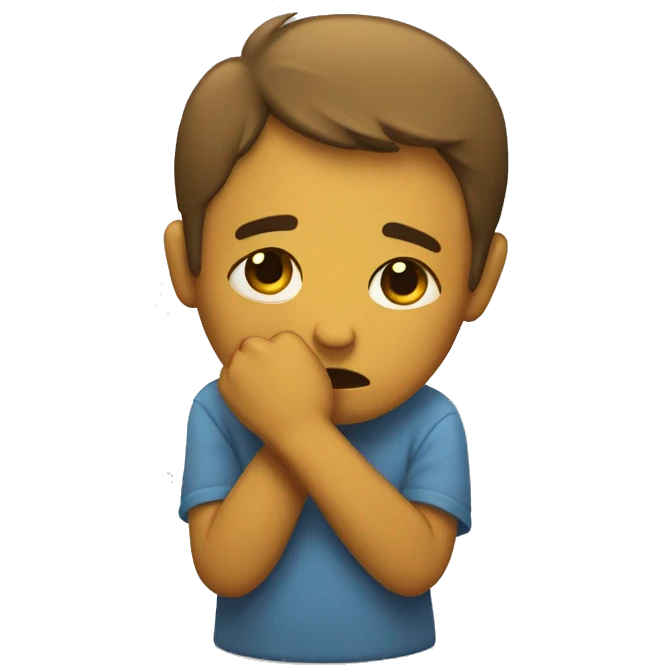 Triste y apenado  emoji