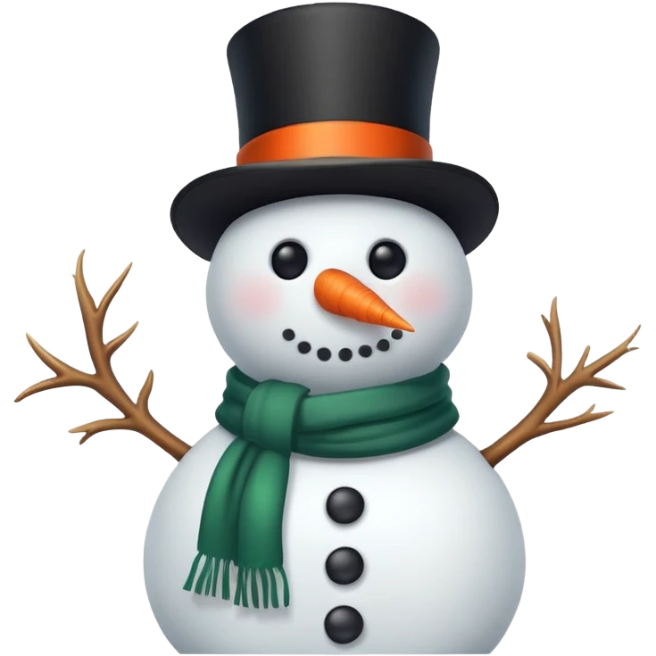classic snowman emoji