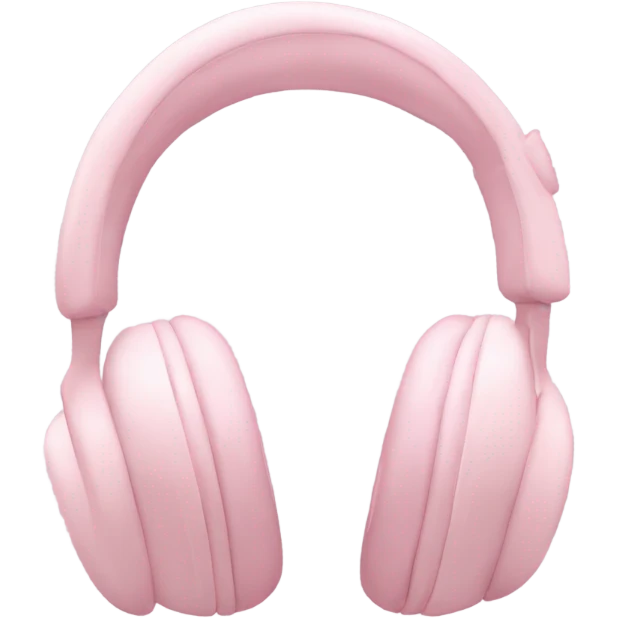 pastel pink headphone emoji