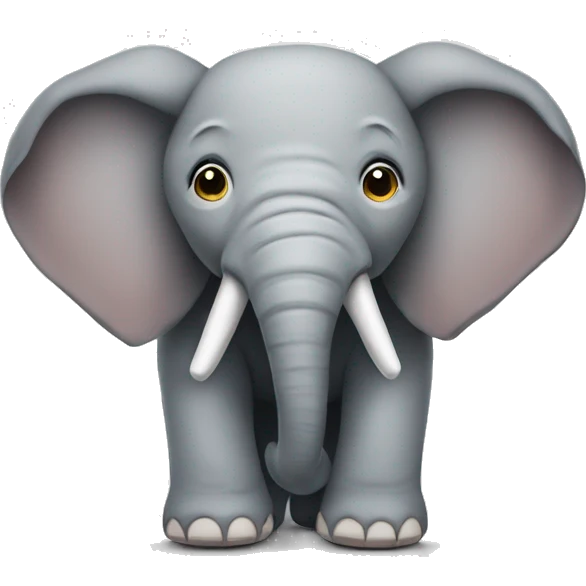 stuffed elephant with no nose emoji