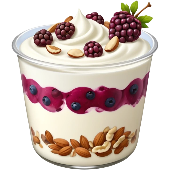 Greek Yogurt with Berries and Nuts emoji