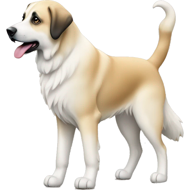 Walking with Anatolian shepherd  emoji