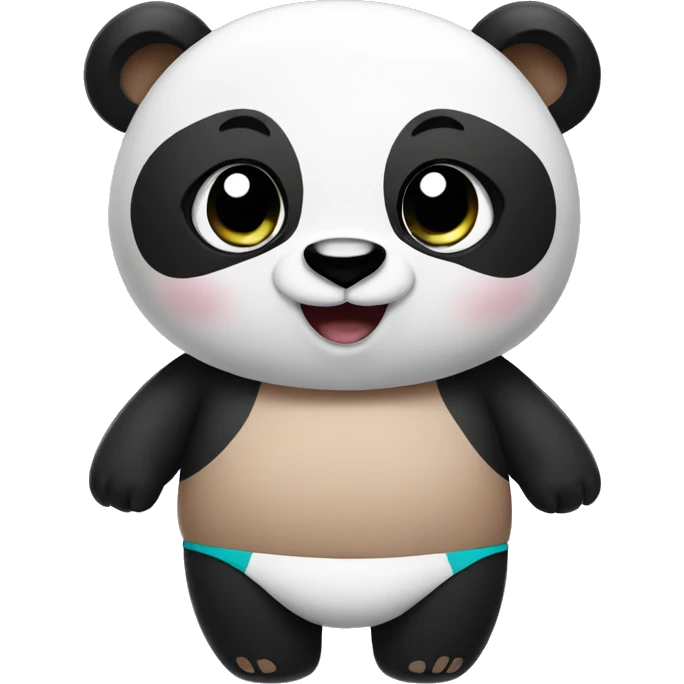 Panda in bikini  emoji