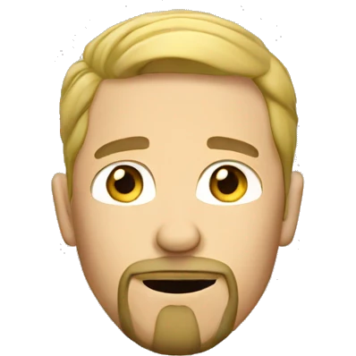 Blonde man with a goatee emoji