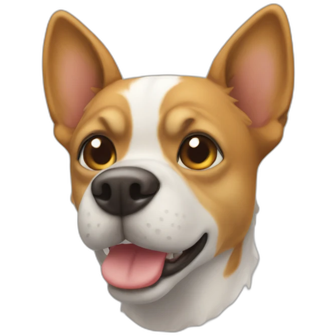 Chien sur chat emoji