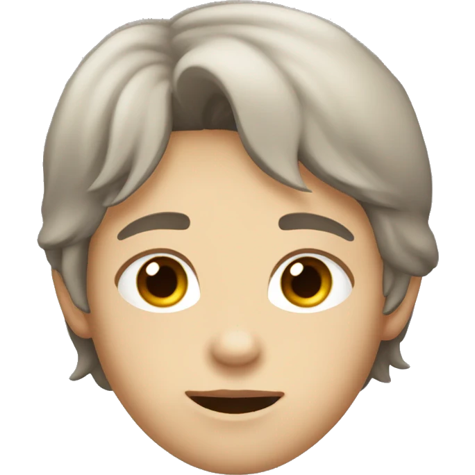 A kid named Greyson with brown eyes and hair he is A boy and he is white emoji