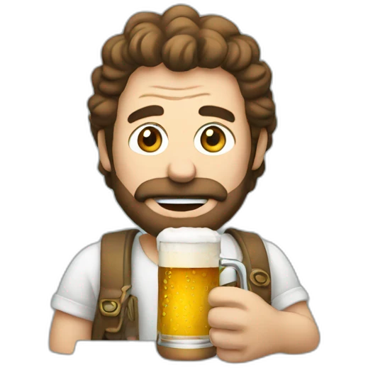 rick with beer emoji