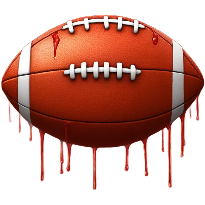 Ketchup on a football emoji