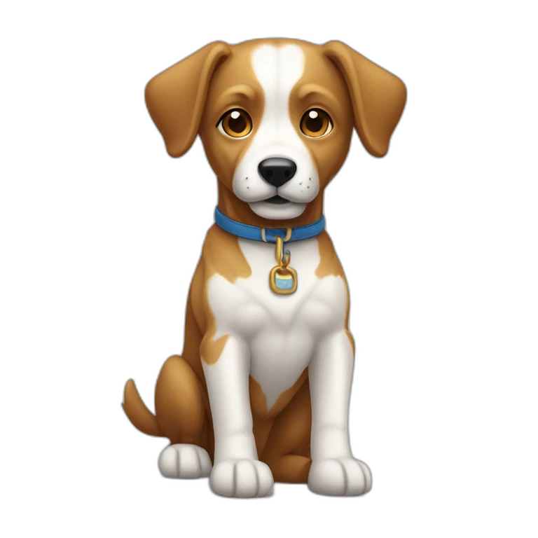 Chien sur un âne emoji