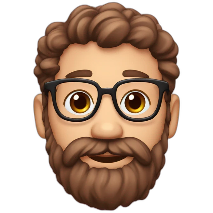 medico-32-años,-piel-rosada,-pelo-negro-ondulado,barba corta emoji