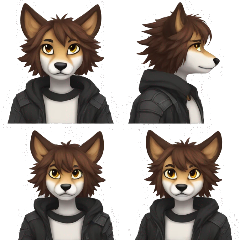 Edgy anthro furry by Falvie, AngieWolf emoji