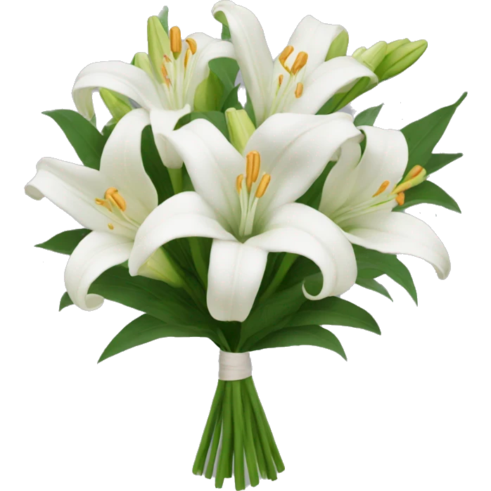 bouquet of lillie flowers emoji