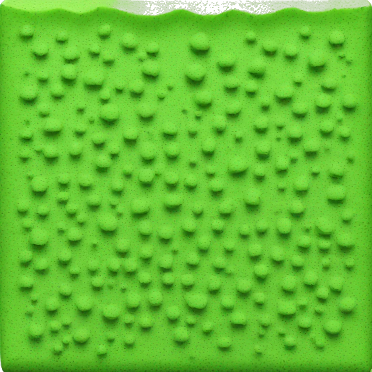 green flat square dish sponge emoji