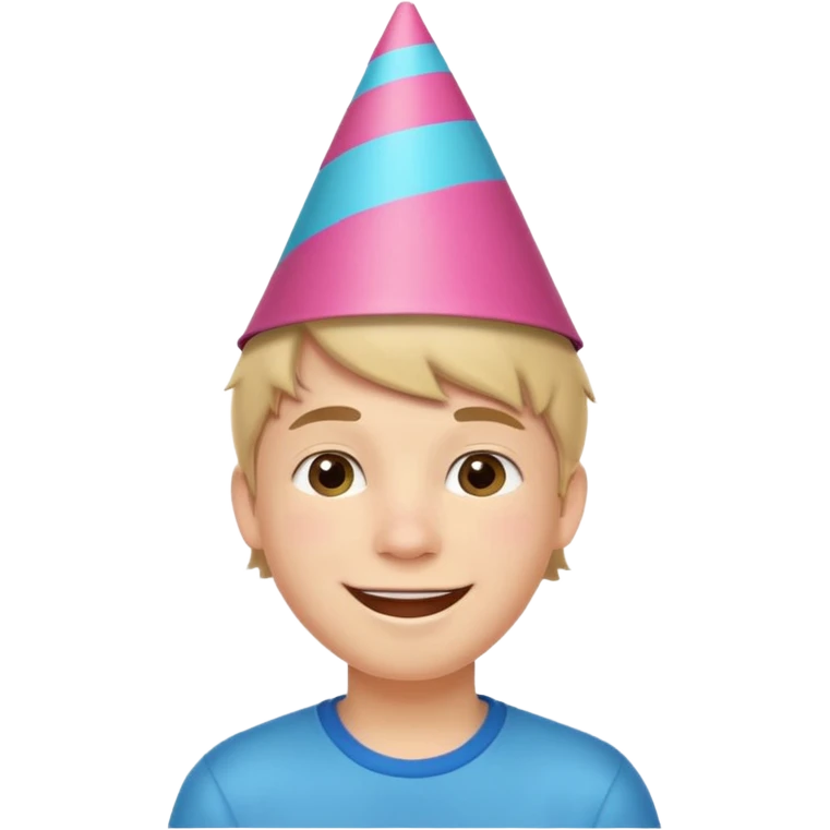 Teen boy celebrating emoji