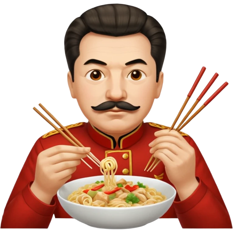 Stalin ăn mì gà emoji