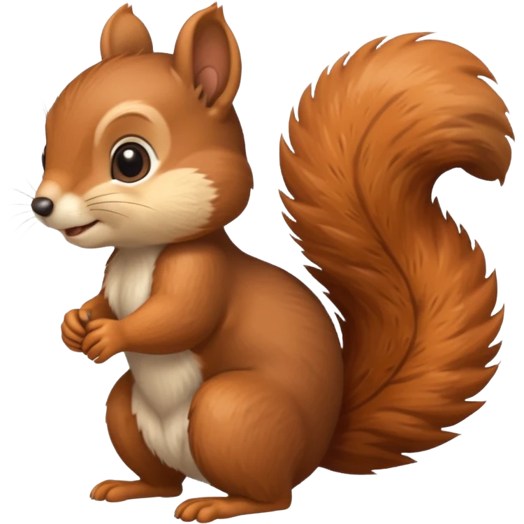 Cute squarrel full body with legs and all emoji