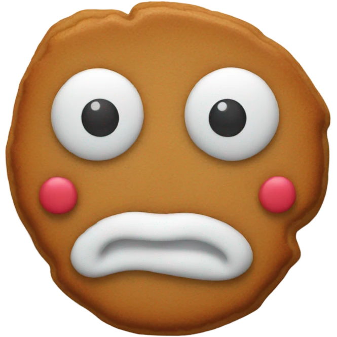 Gingerbread cookie emoji