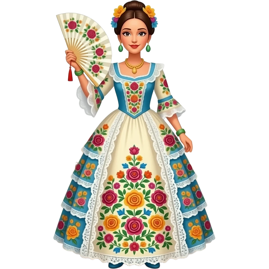 Fallera valenciana emoji