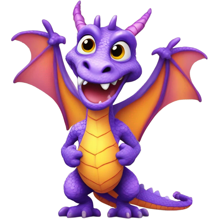 Figment the dragon from Disney world  emoji