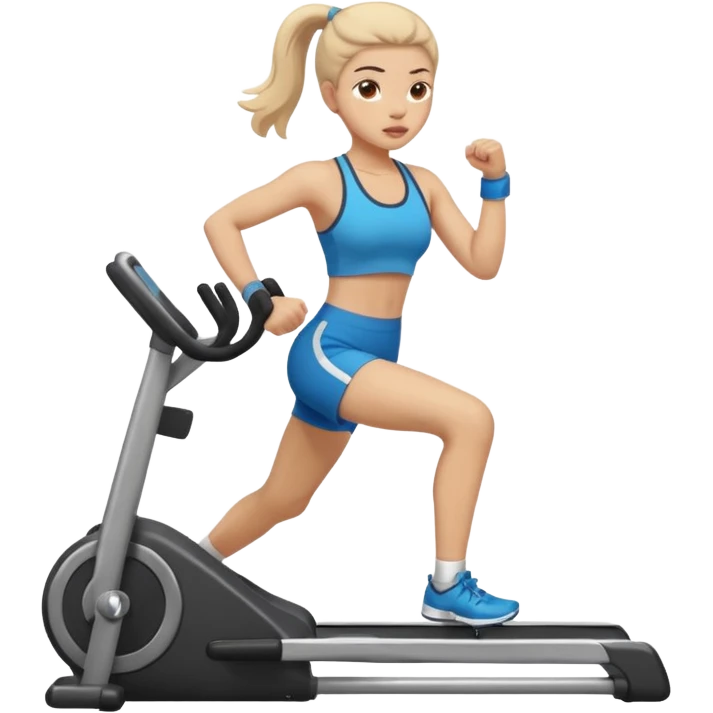 Девушка занимается спортом  emoji