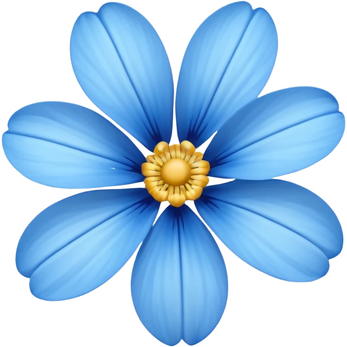 Blue flower emoji