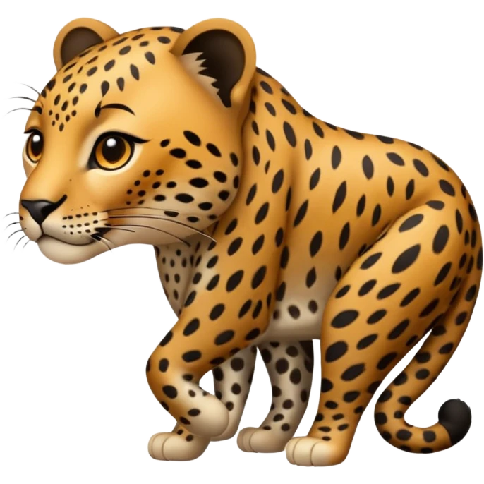 leopard der arsch gibt emoji